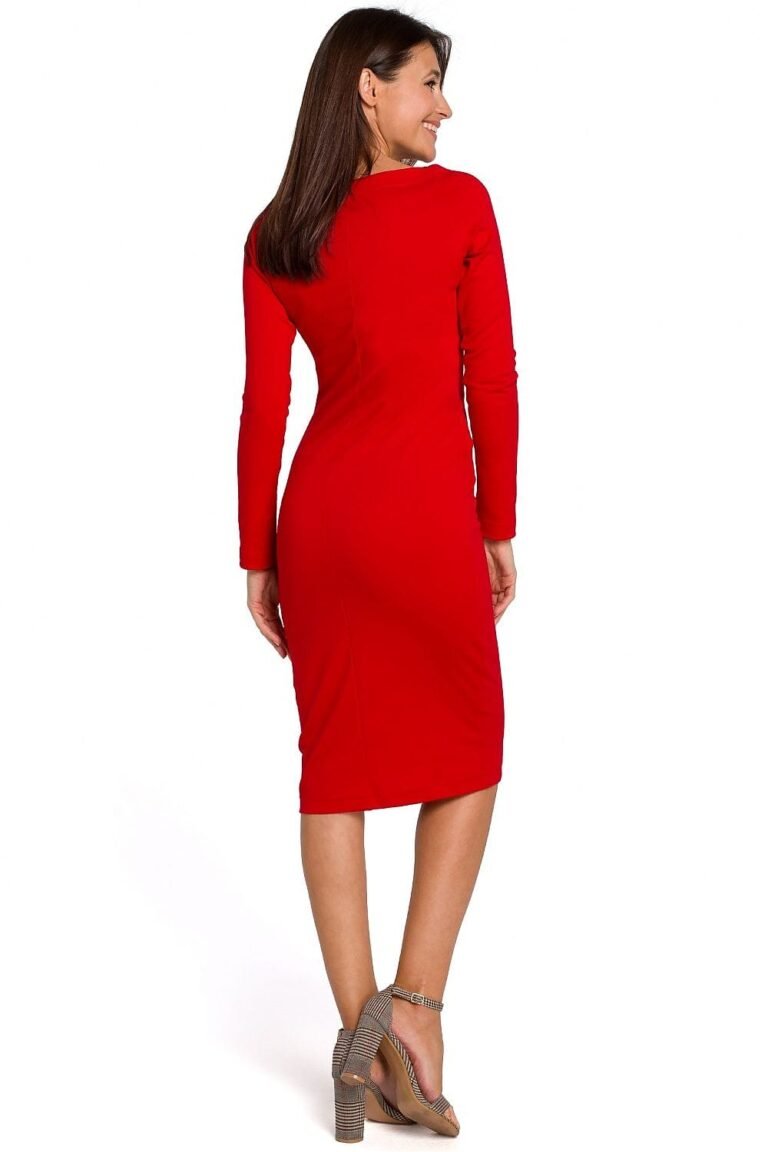 Robe Midi Moulante Manches Longues 6