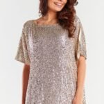 Robe Mini A Paillettes Dorees