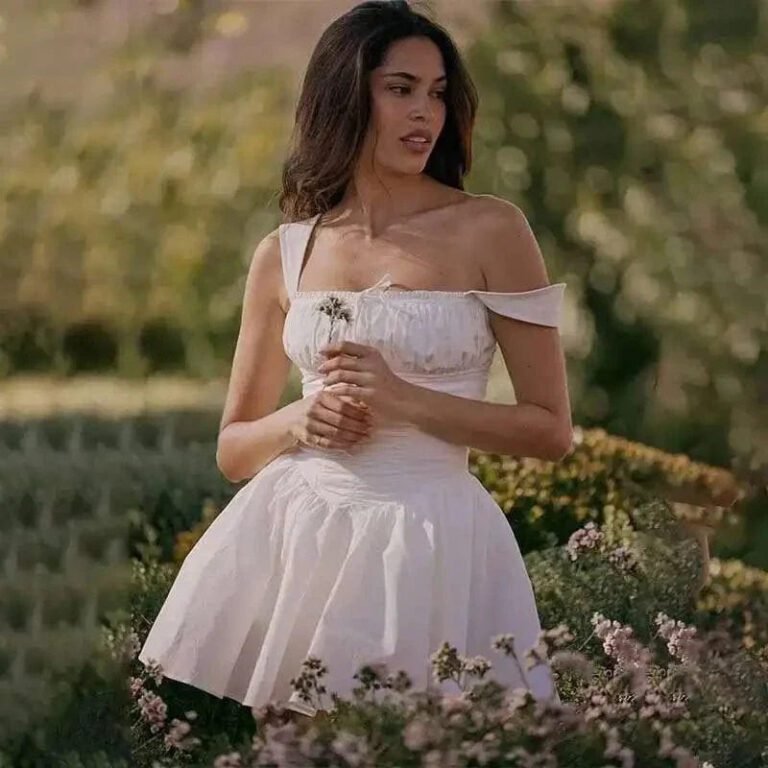 Robe Mini Blanche Pour Lete Blanc S