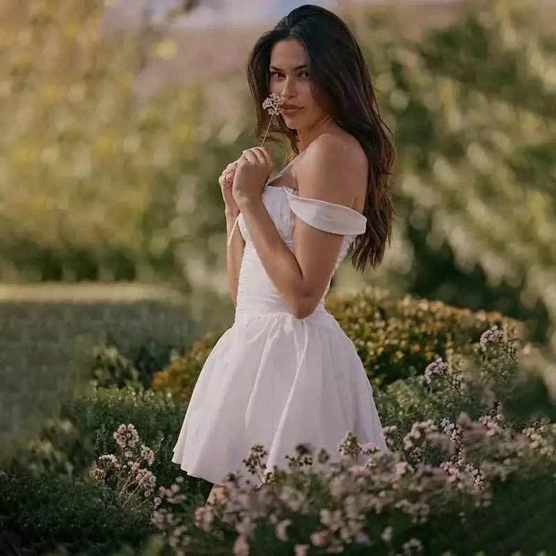 Robe Mini Blanche Pour Lete