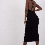 Robe Moulante Midi Dos Nu Soiree Chic 2