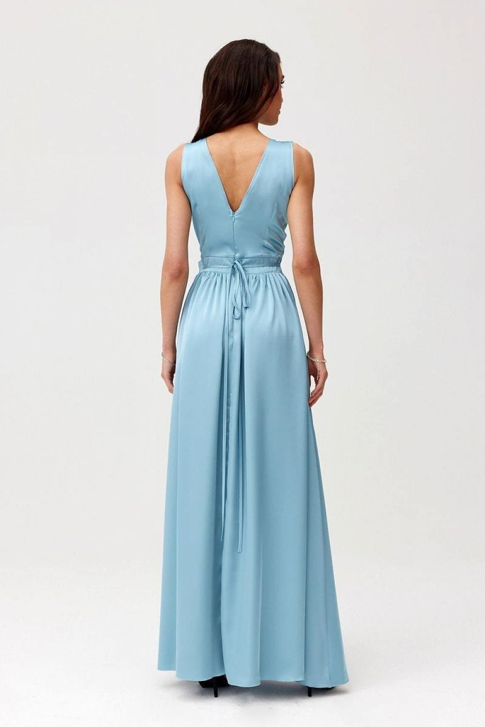 Robe Pour Invitee Au Mariage Longue Sans Manches 14