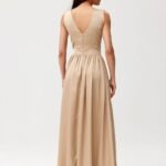 Robe Pour Invitee Au Mariage Longue Sans Manches 2
