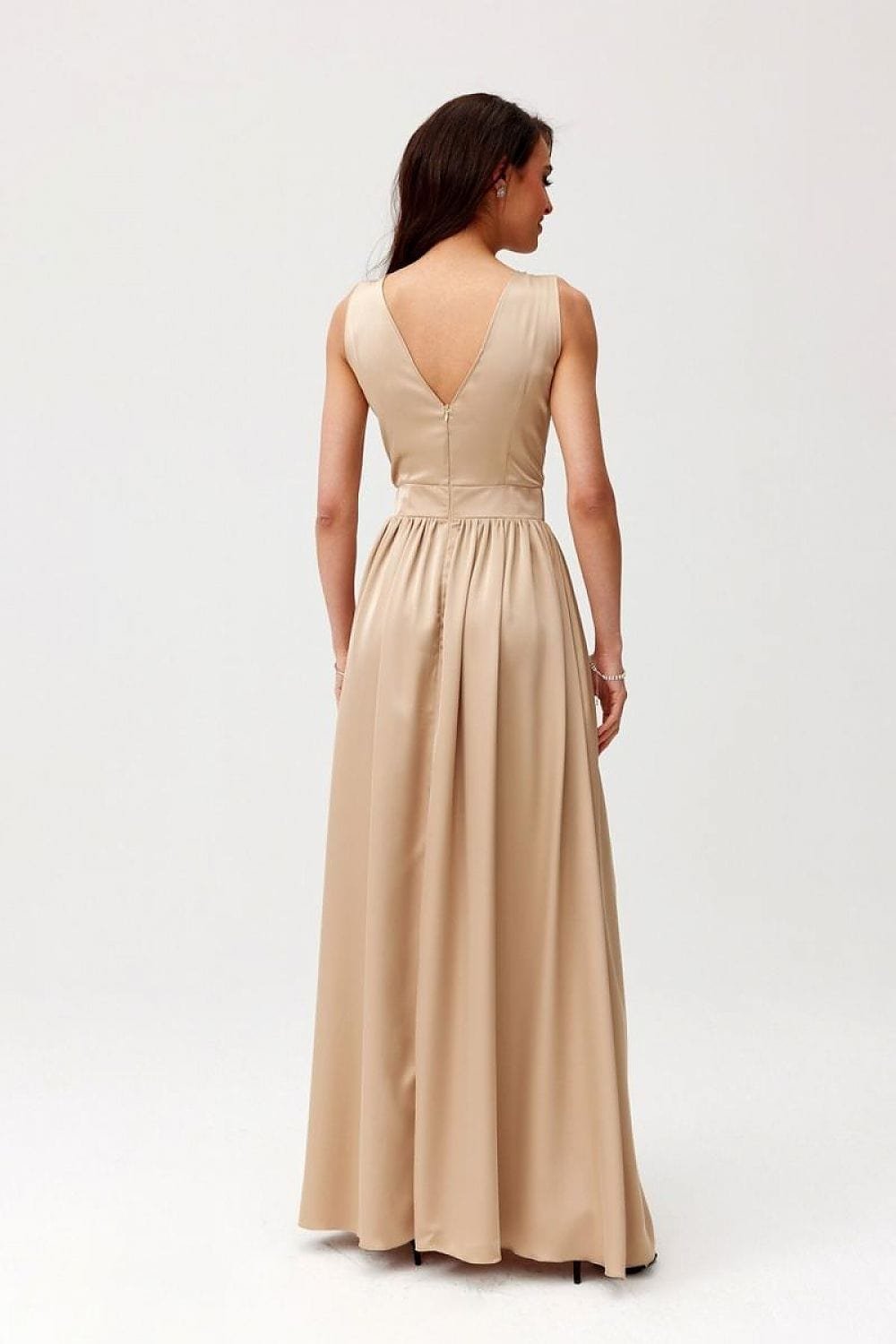 Robe Pour Invitee Au Mariage Longue Sans Manches 2