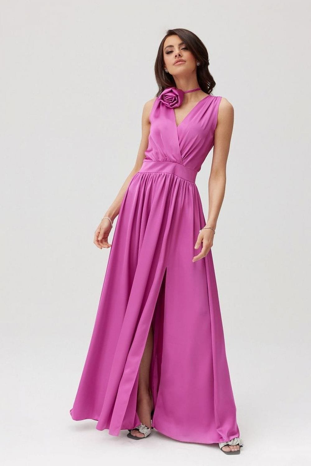 Robe Pour Invitee Au Mariage Longue Sans Manches 6