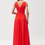 Robe Pour Invitee Au Mariage Longue Sans Manches 8