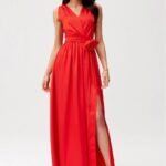 Robe Pour Invitee Au Mariage Longue Sans Manches 9