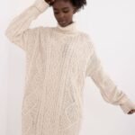Robe Pull Col Roule Manche Longue 10