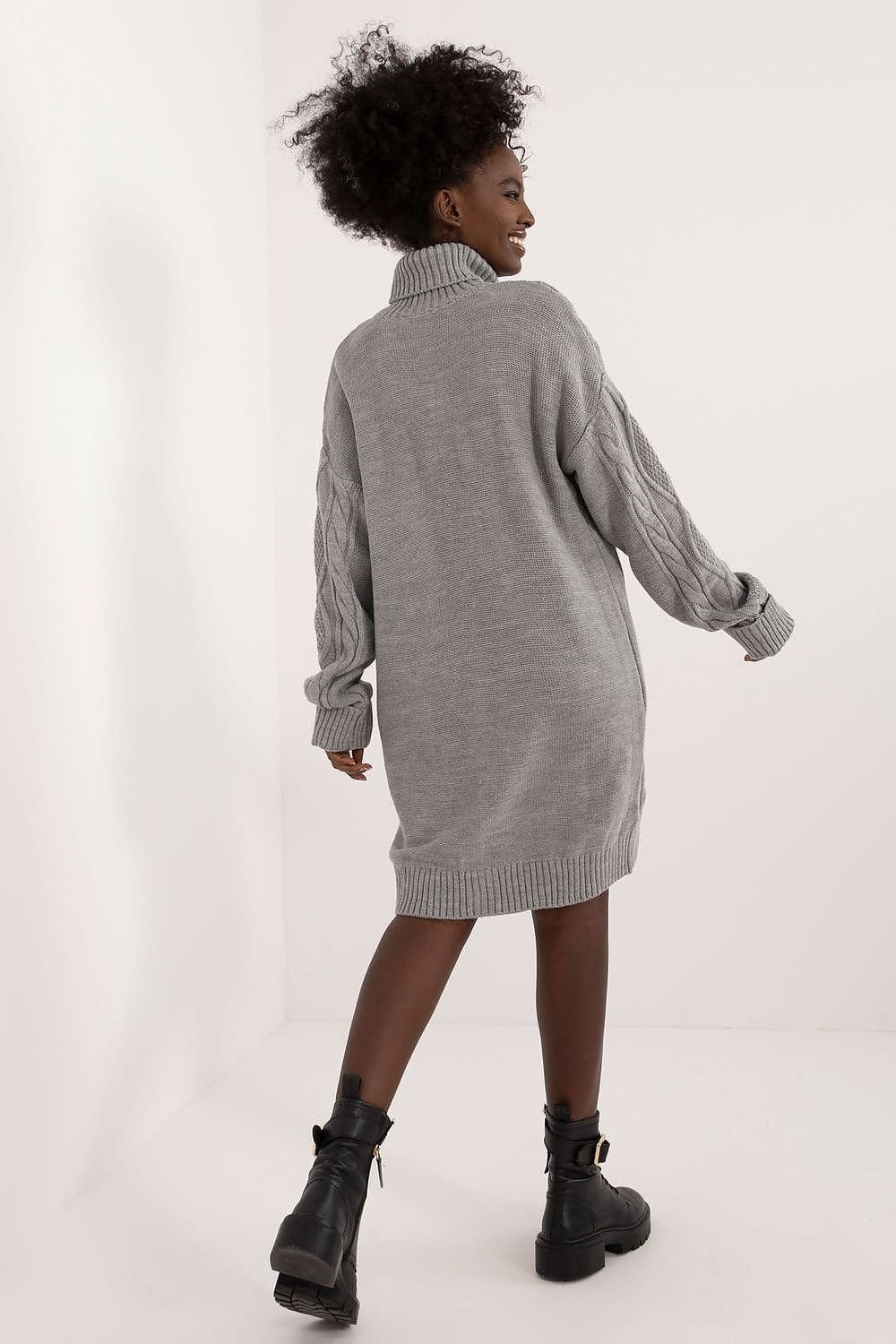 Robe Pull Col Roule Manche Longue 12