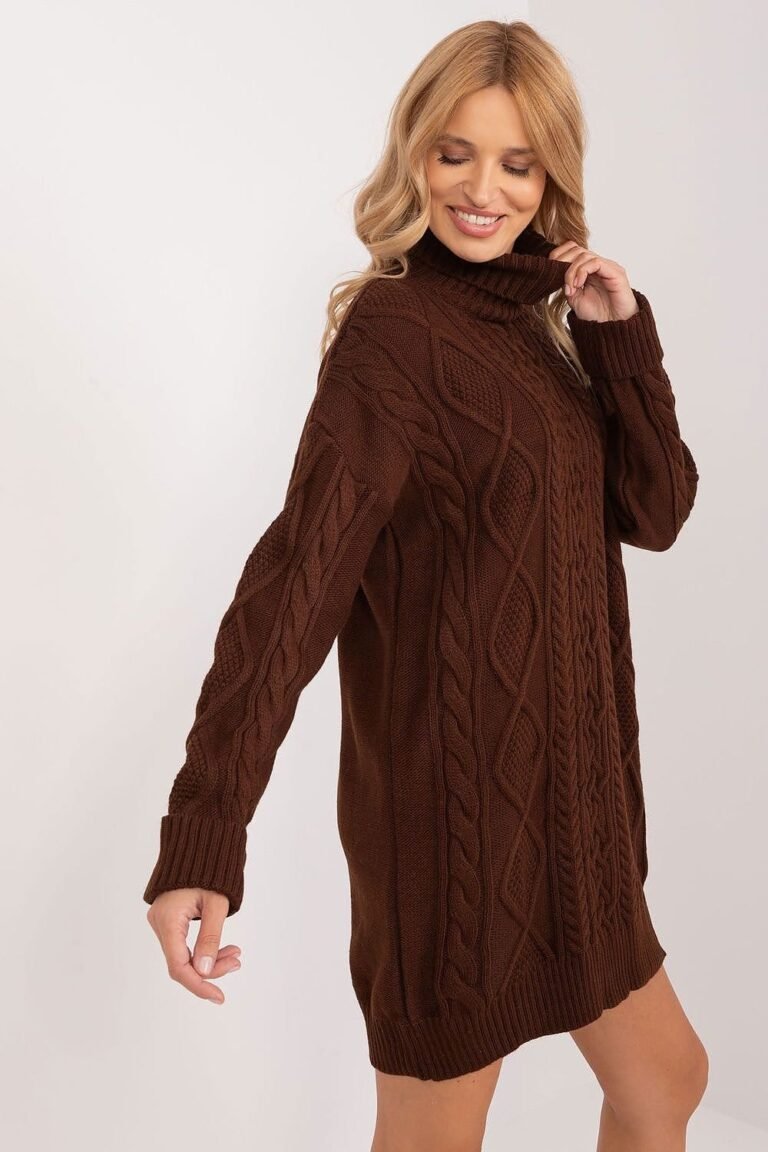 Robe Pull Col Roule Manche Longue 3