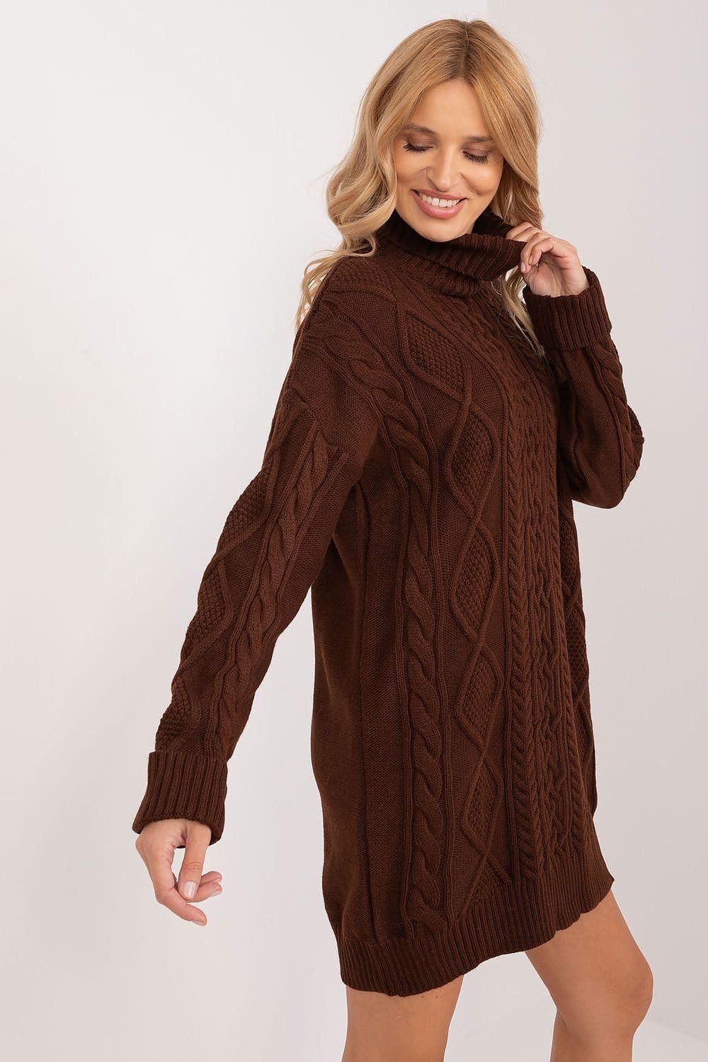 Robe Pull Col Roule Manche Longue 3