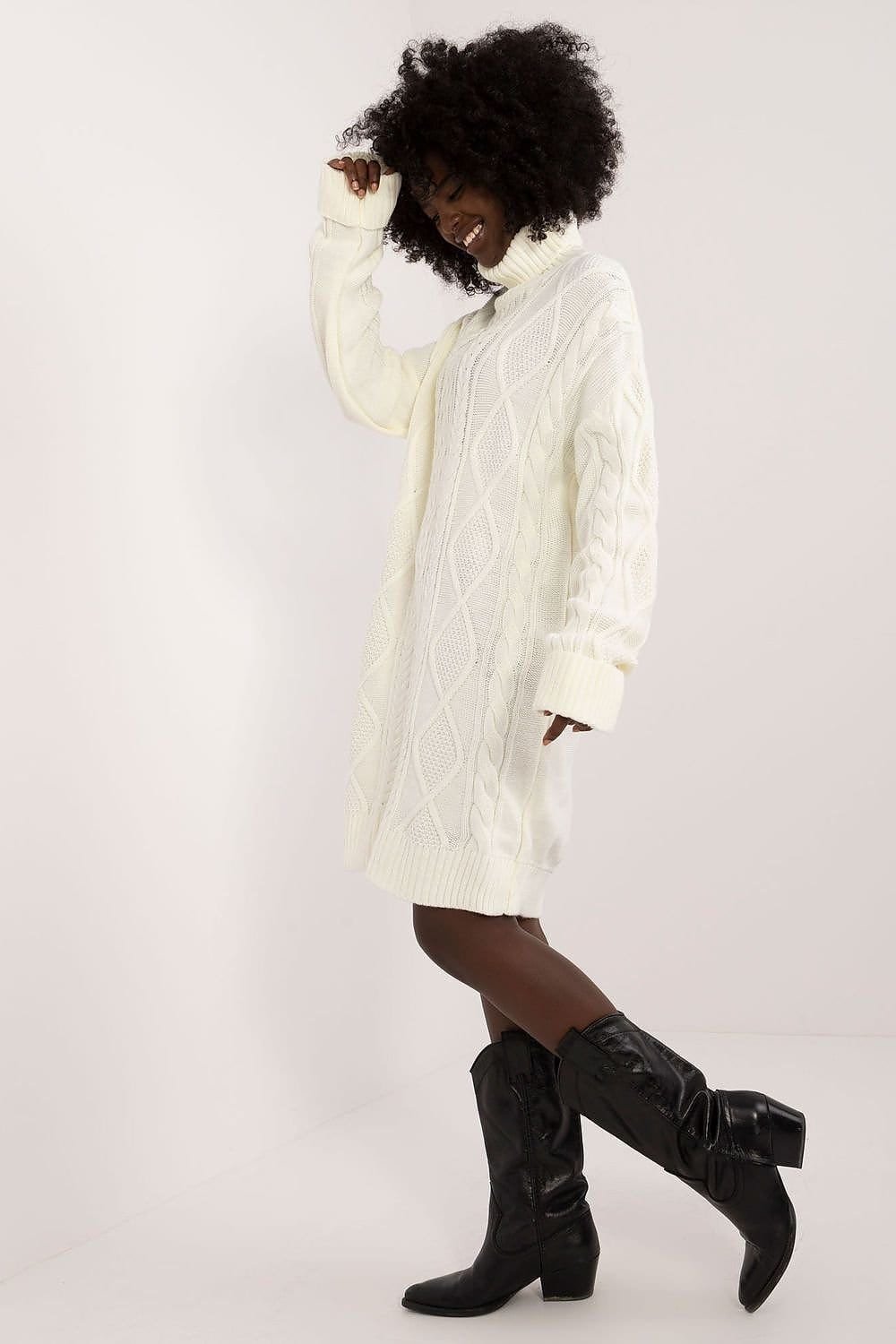 Robe Pull Col Roule Manche Longue 6