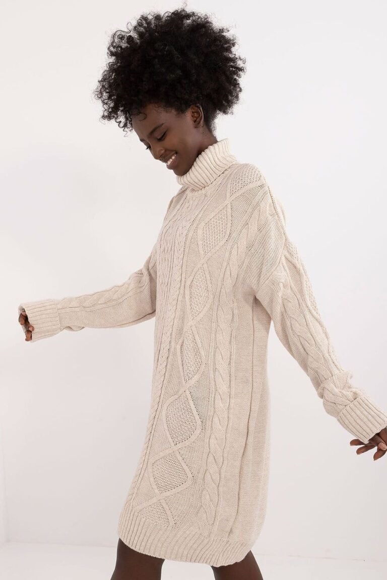 Robe Pull Col Roule Manche Longue 8