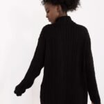 Robe Pull Femme Hiver Col Montant Manches Longues 2
