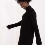 Robe Pull Femme Hiver Col Montant Manches Longues 3