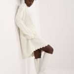 Robe Pull Femme Hiver Col Montant Manches Longues 6