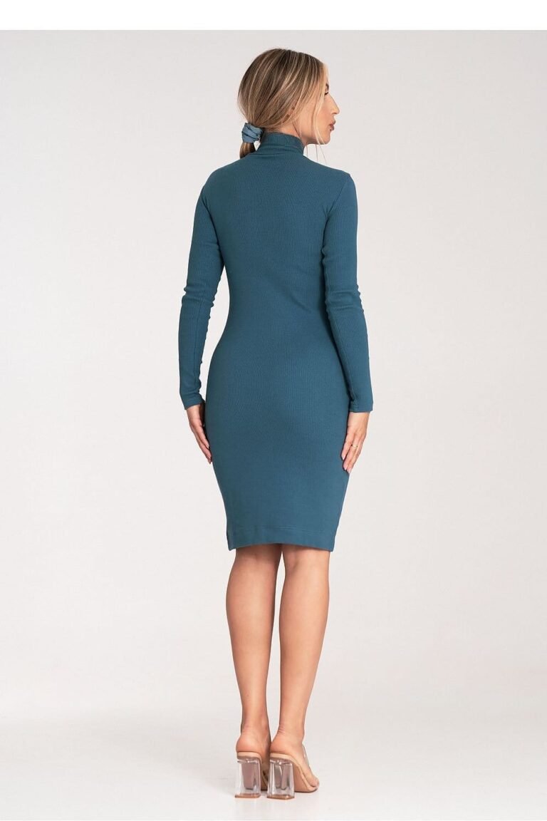 Robe Pull Moulante Col Montant 4