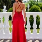 Robe Rouge Dos Nu Pour Invitee Au Mariage