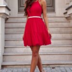 Robe Rouge En Tulle Courte 2