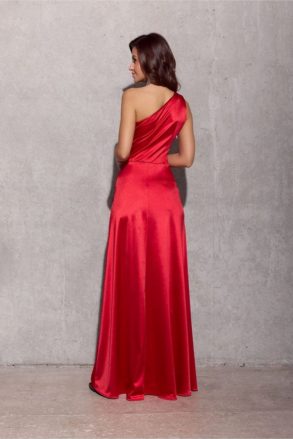 Robe Satin Fendue Longue Chic Pour Soiree 17