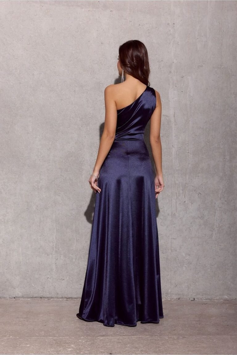 Robe Satin Fendue Longue Chic Pour Soiree 20