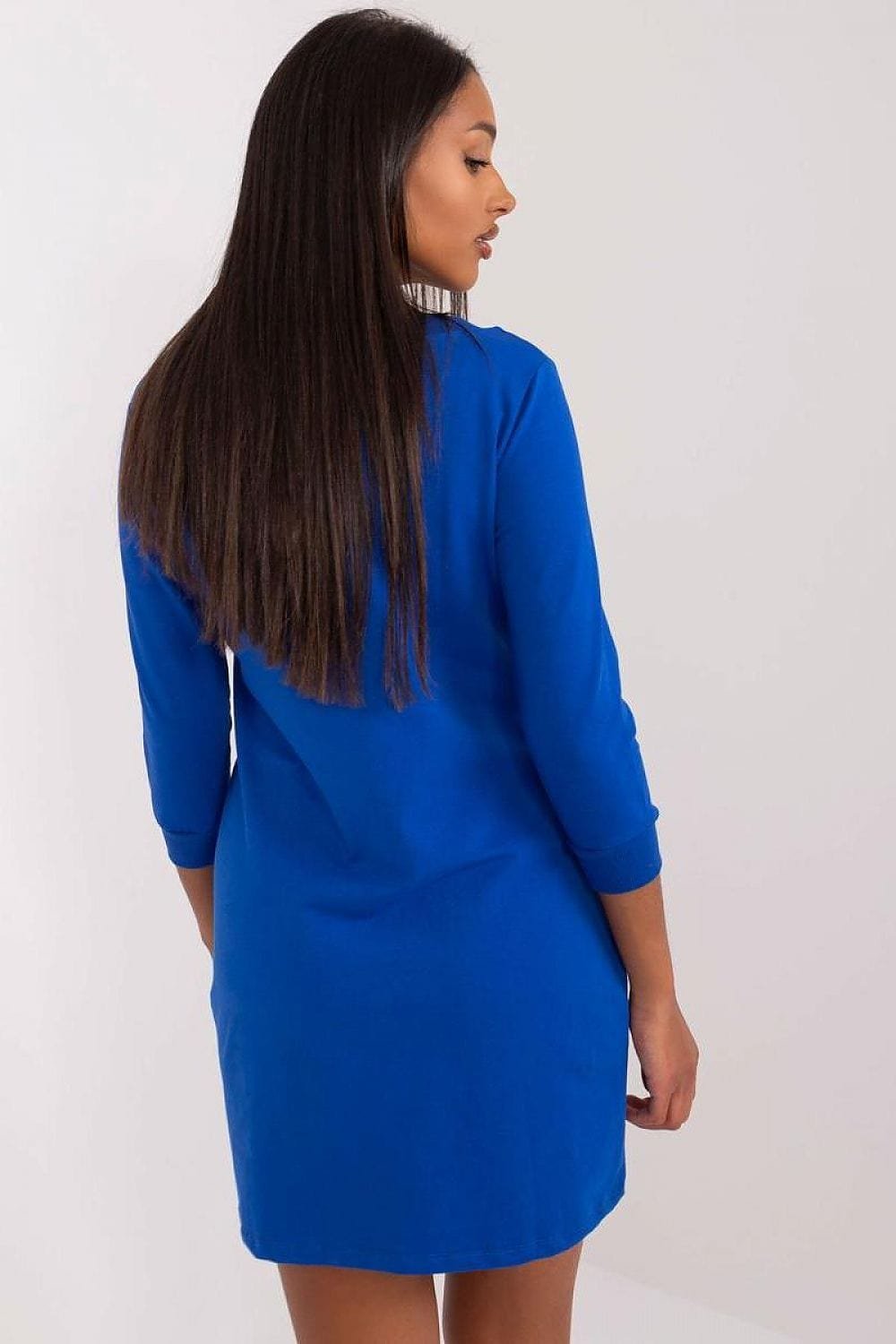 Robe Sweat Bleue Manches Longues 3