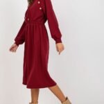 Robe Sweat Bordeaux Midi 3