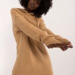 Robe Sweat En Maille Douce Beige Taille Unique