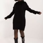 Robe Sweat En Maille Douce Noir Taille Unique