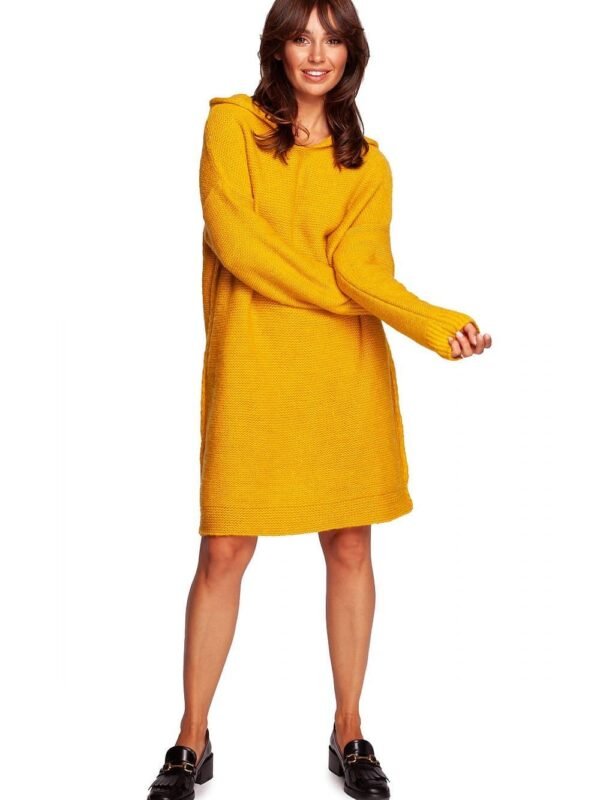 Robe Sweat Jaune En Tricot Manche Longue S M