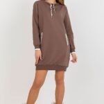 Robe Sweat Marron Courte Casual