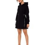 Robe Sweat Noire Courte Manche Longue