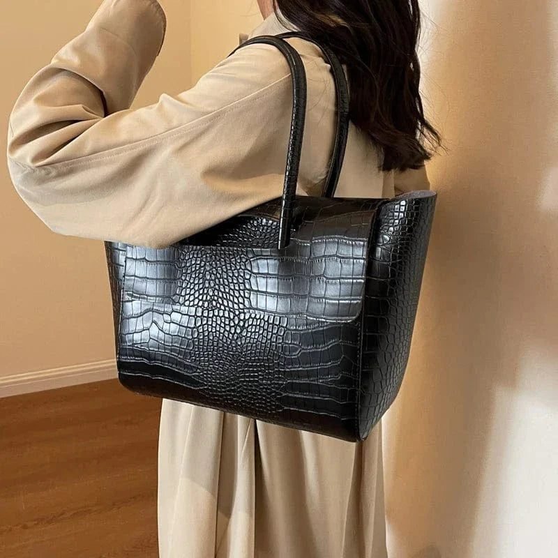 Sac A Main Crocodile Noir 4
