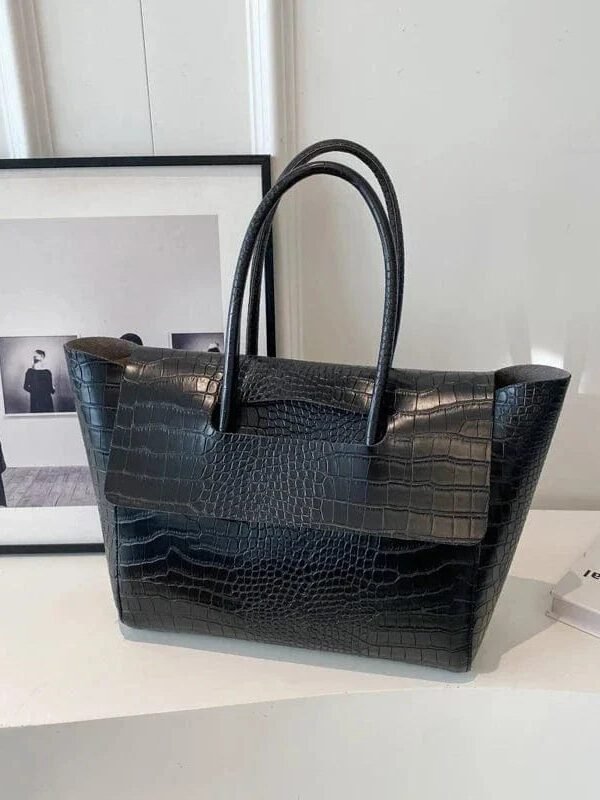 Sac A Main Crocodile Noir