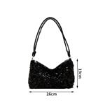 Sac A Main Paillette Noir 2