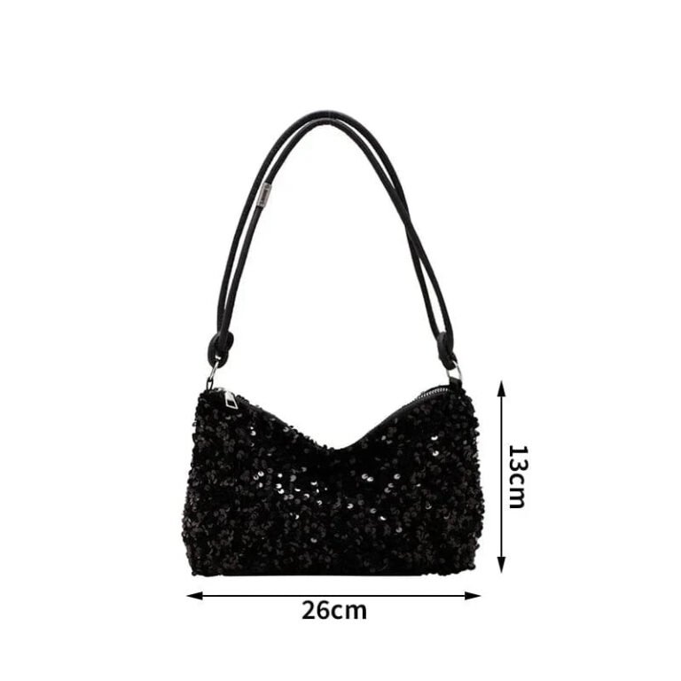 Sac A Main Paillette Noir 2