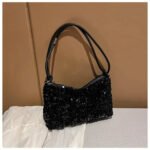 Sac A Main Paillette Noir 3