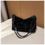 Sac A Main Paillette Noir 4