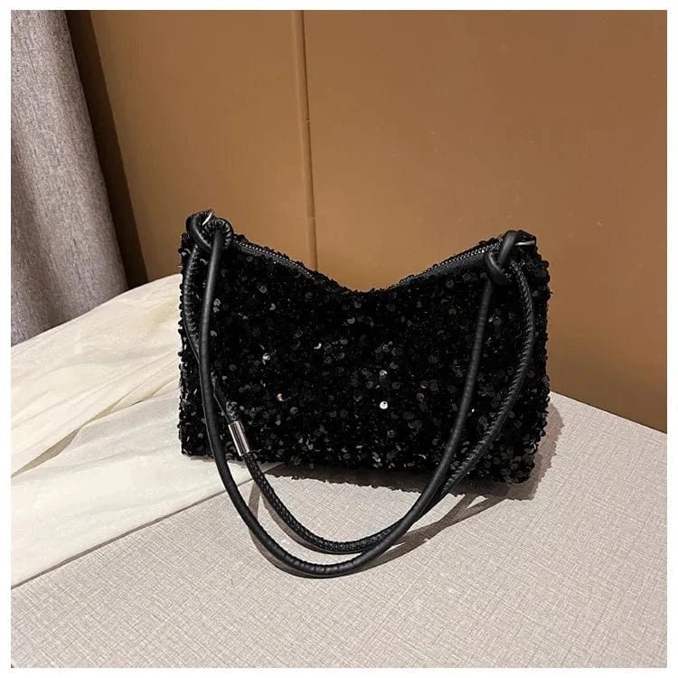 Sac A Main Paillette Noir 4