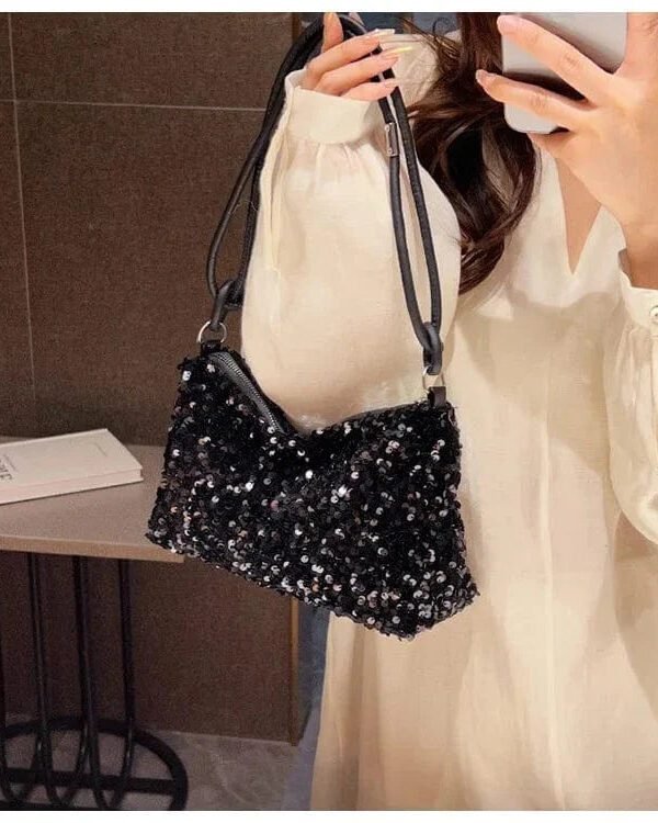 Sac A Main Paillette Noir