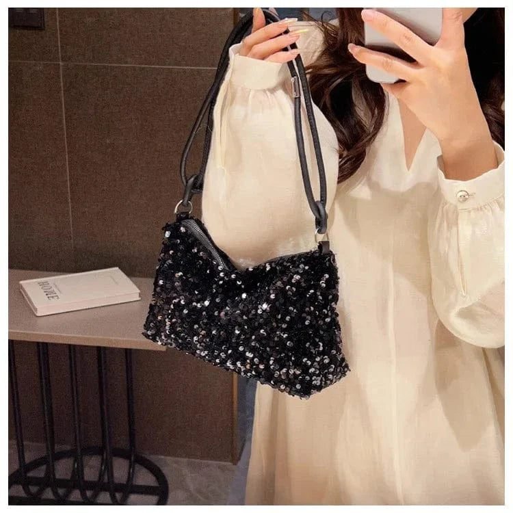 Sac A Main Paillette Noir