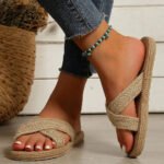 Sandales Tressees Pour Femme