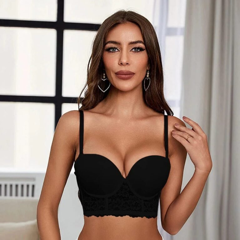 Soutien Gorge Dos Nu Noir Invisible En Dentelle